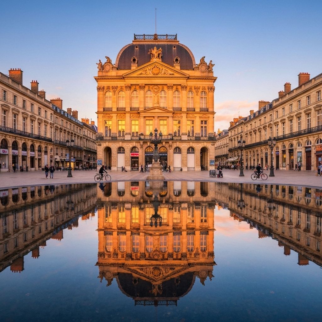 Place de la Bourse à Bordeaux