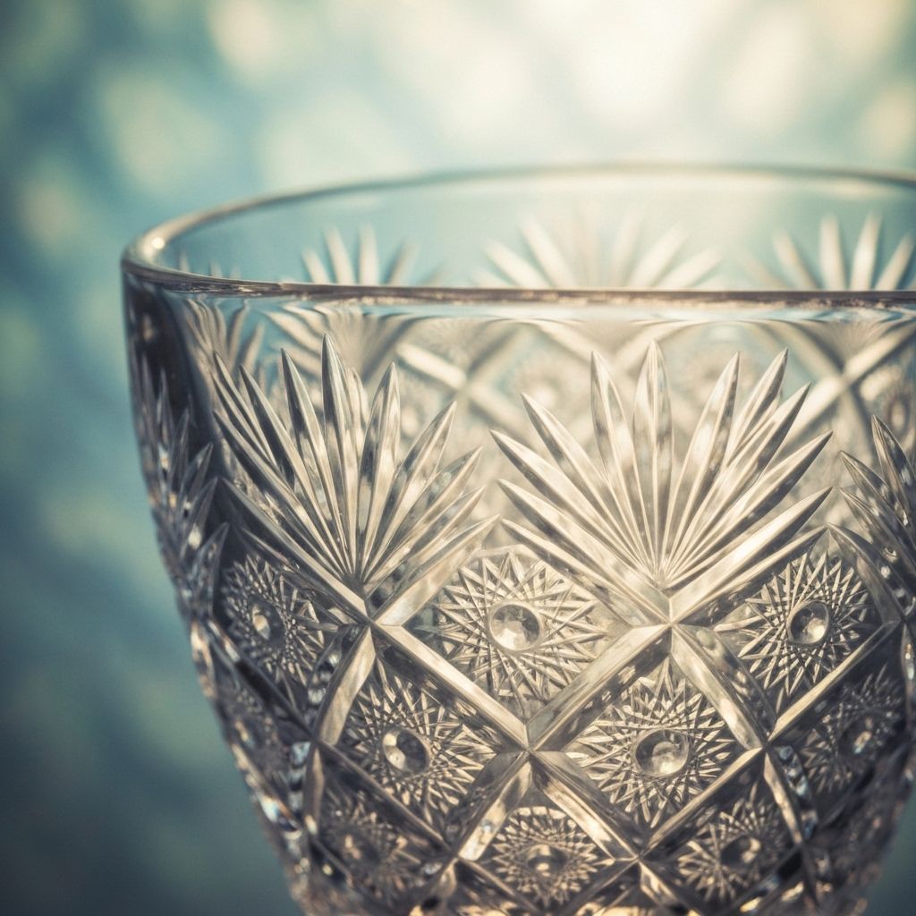Fond élégant de motifs de cristal et verrerie de luxe - Expertise et rachat cristal ancien
