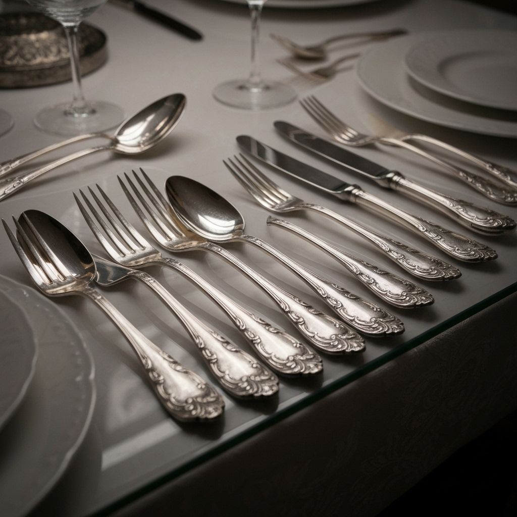 Collection de couverts en argent massif anciens - Rachat argenterie au meilleur prix en Nouvelle-Aquitaine